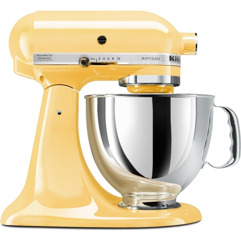 KitchenAid - 5 QT Artisan Majestic Yellow Tilt-Head Stand Mixer  - KSM150PSMY