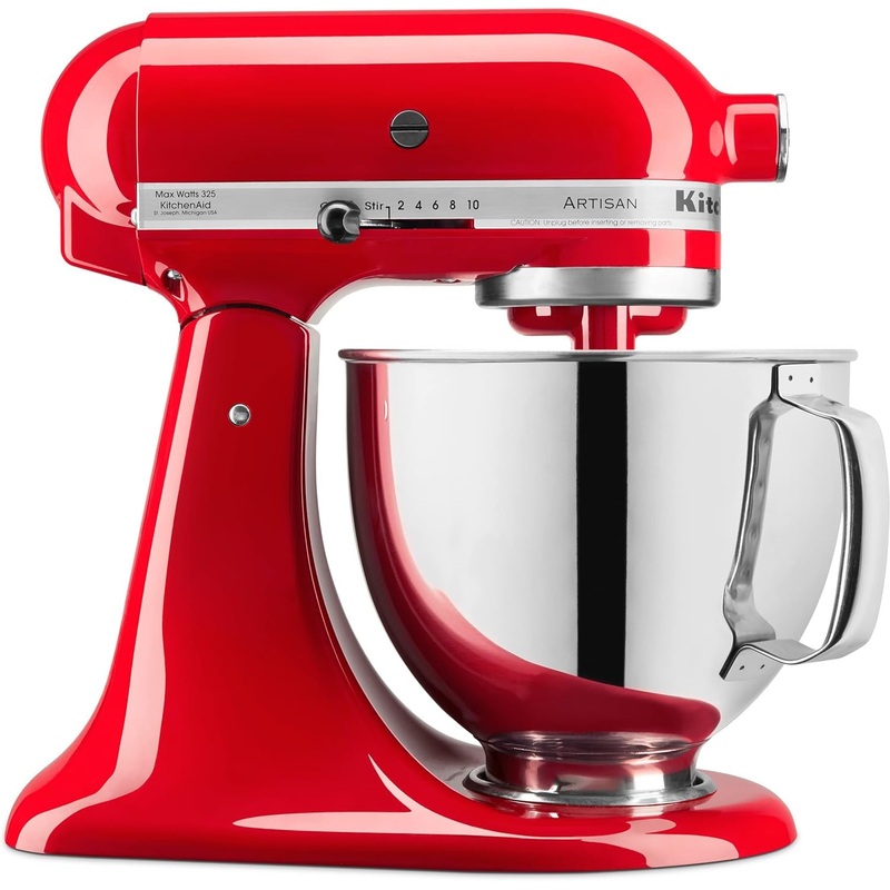 KitchenAid - 5 QT Artisan Passion Red Tilt-Head Stand Mixer  - KSM150PSPA
