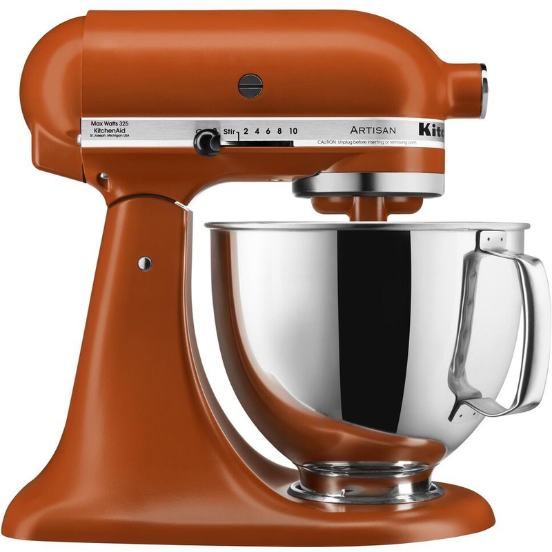 KitchenAid - 5 QT Artisan Scorched Orange Tilt-Head Stand Mixer  - KSM150PSSC