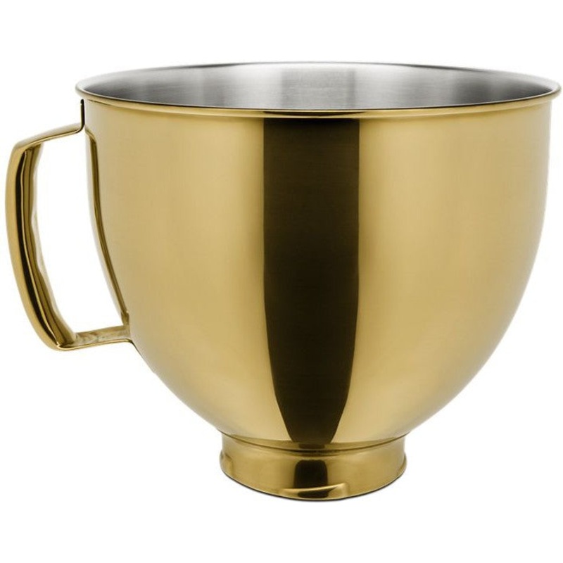 KitchenAid - 5 QT Radiant Gold Stainless Steel Bowl - KSM5SSBRG