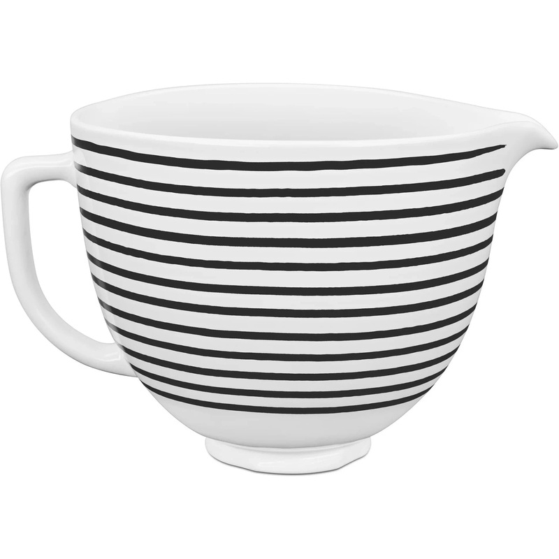 KitchenAid - 5 QT Striped Pattern Ceramic Bowl - KSM2CB5PHS