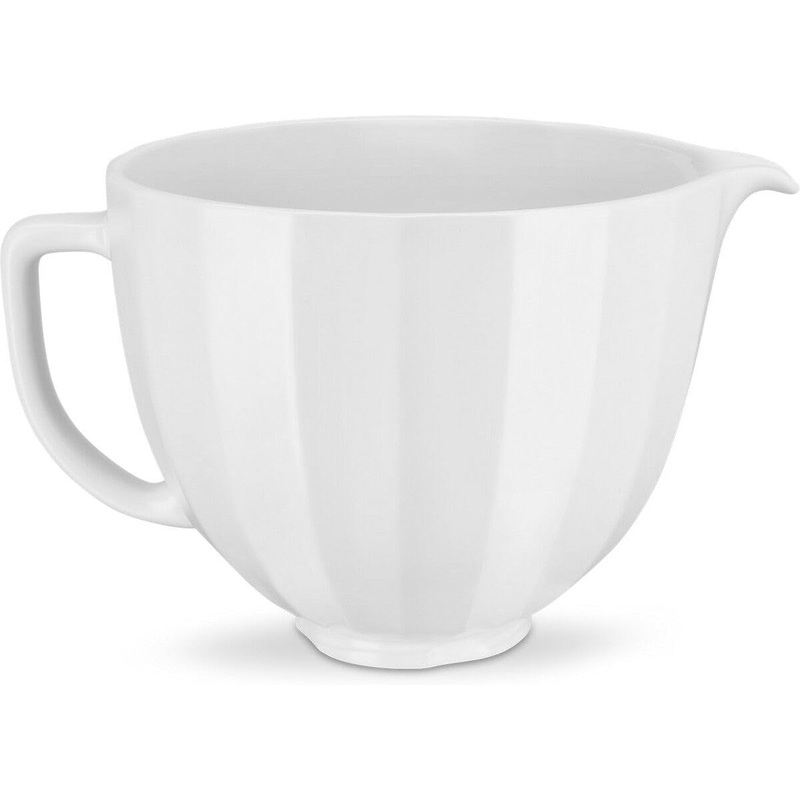 KitchenAid - 5 QT White Shell Ceramic Bowl - KSM2CB5PWS