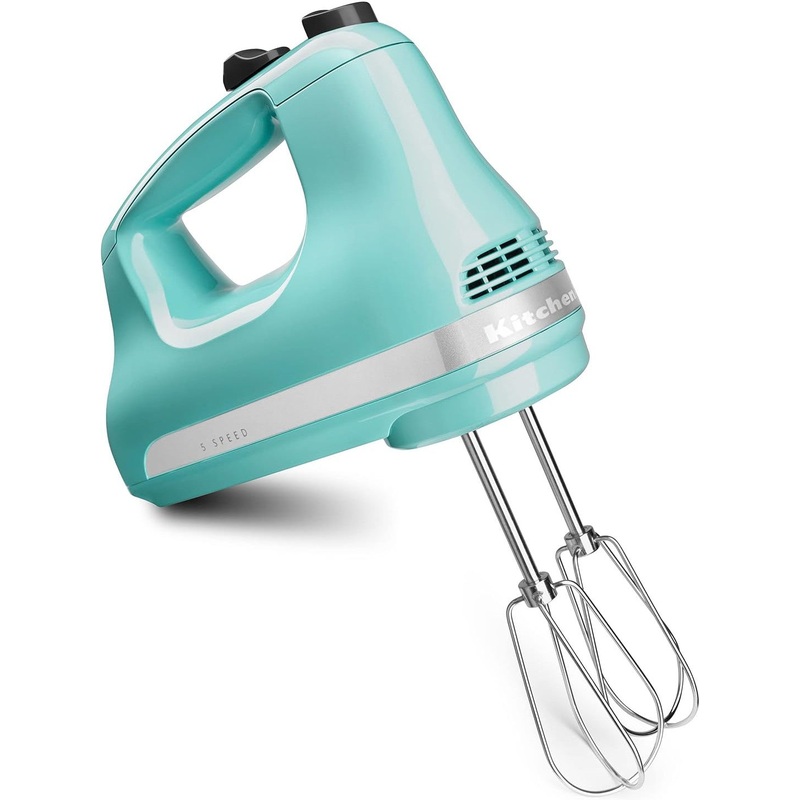 KitchenAid - 5-Speed Aqua Sky Ultra Power Hand Mixer - KHM512AQ