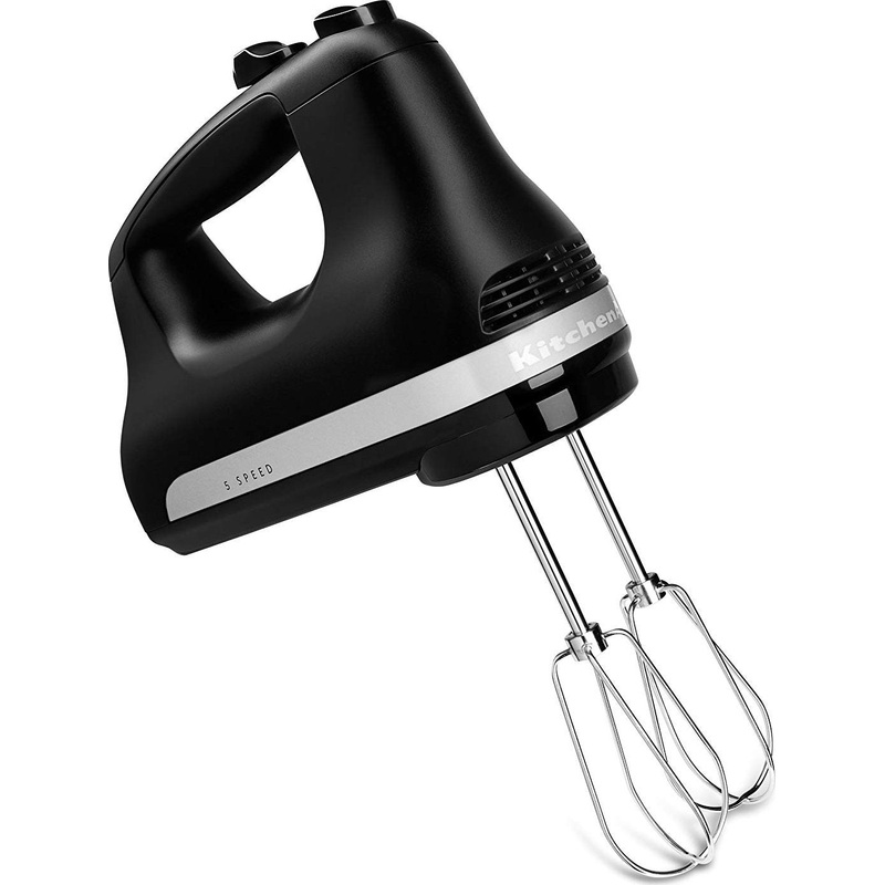KitchenAid - 5-Speed Black Matte Ultra Power Hand Mixer - KHM512BM