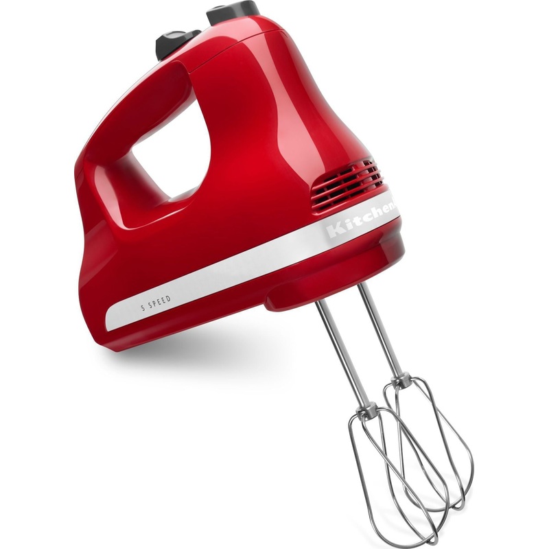 KitchenAid - 5-Speed Empire Red Ultra Power Hand Mixer - KHM512ER