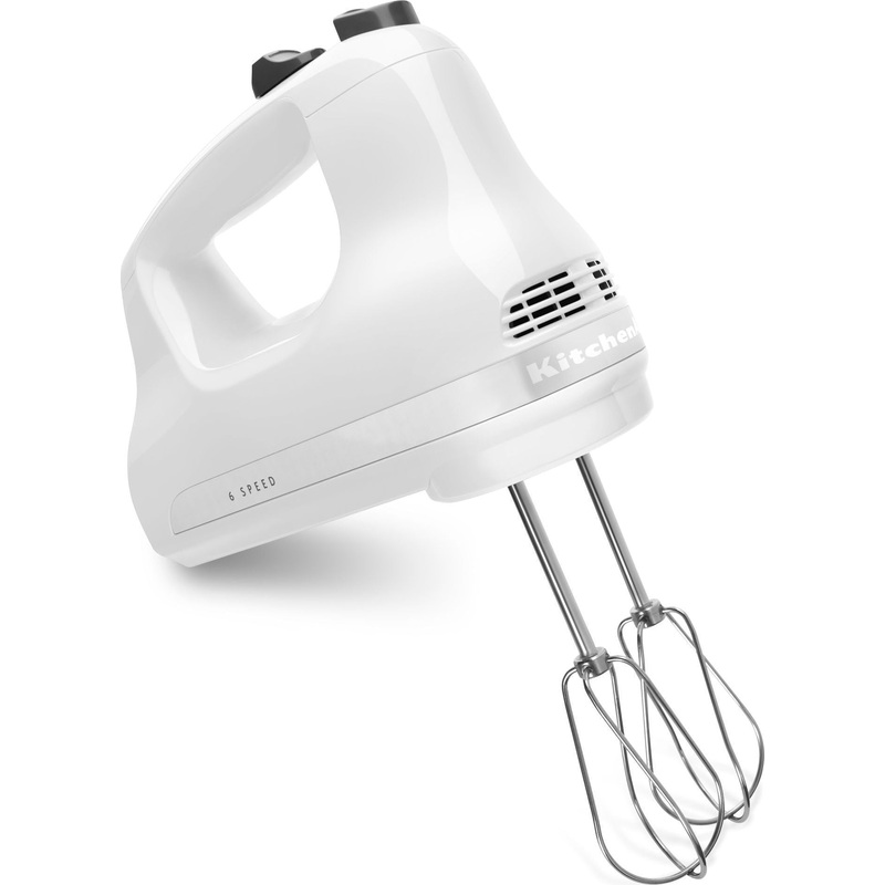 KitchenAid - 5-Speed White Ultra Power Hand Mixer - KHM512WH