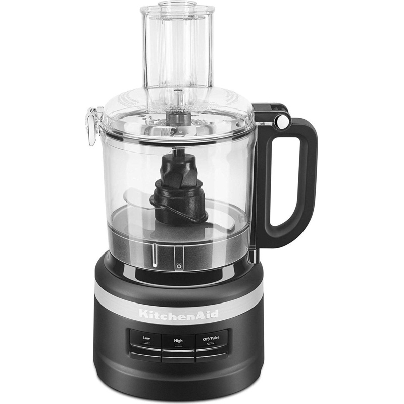 KitchenAid - 7 Cup Matte Black Food Processor - KFP0718BM