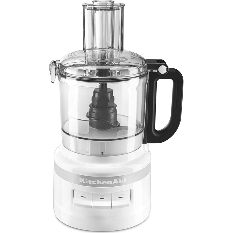 KitchenAid - 7 Cup White Food Processor - KFP0718WH
