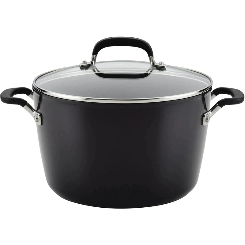 KitchenAid - 8 QT Hard Anodized Nonstick Stock Pot - 84805