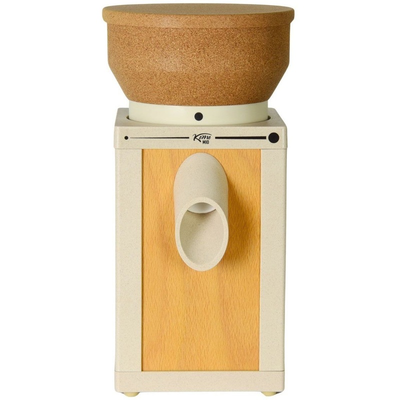 KoMo Mills - KoMo Mio Eco White/Natural Electric Grain Mill with Beechwood & Arboblend Housing - 02052