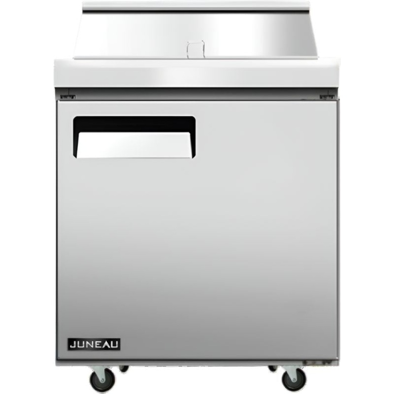 Juneau - 28" Stainless Steel Single Door Refrigerated Prep Table - 58005