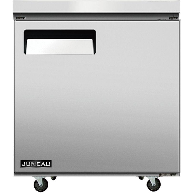 Juneau - 28" Stainless Steel  Undercounter Single Door Refrigerated Prep Table - 58010