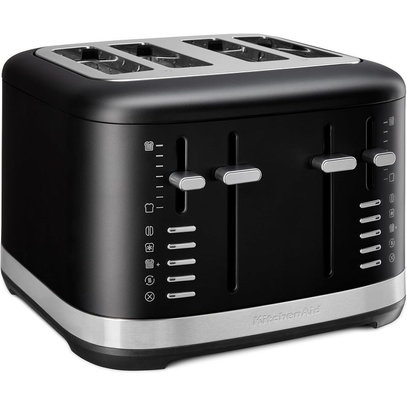 KitchenAid - 4 Slice Black Matte Toaster - KMT4109BM