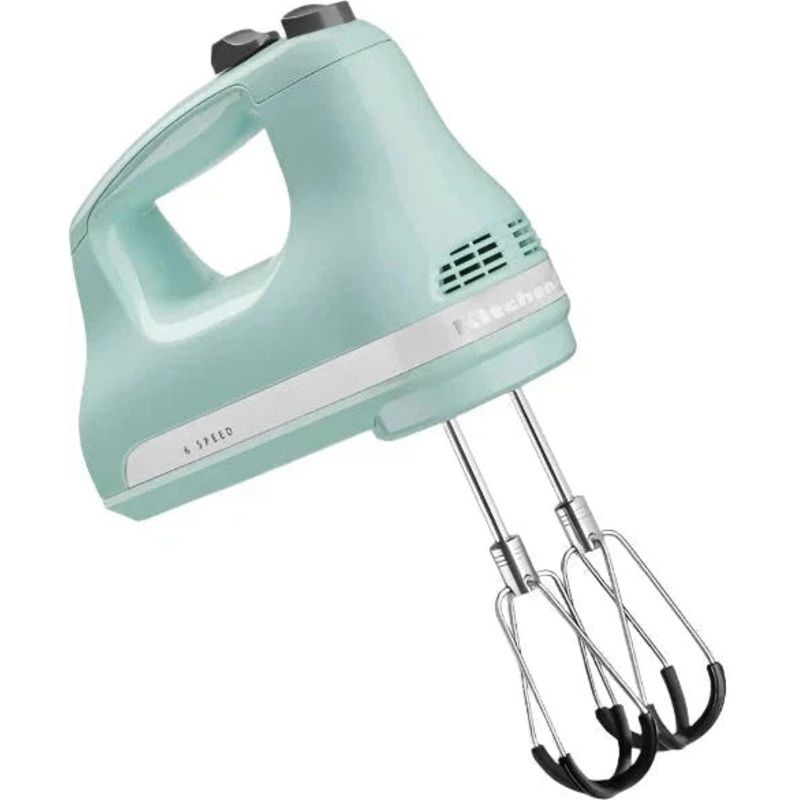 KitchenAid - 6 Speed Ice Hand Mixer with Flex Edge Beaters - KHM6118IC