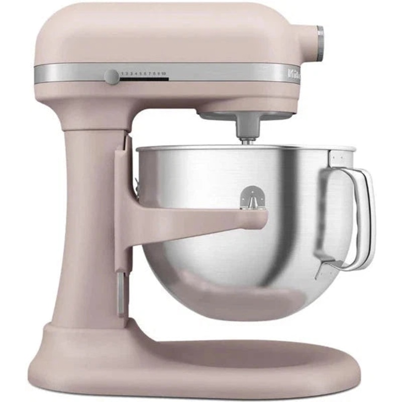 KitchenAid - 7 QT Feather Pink Bowl-Lift Stand Mixer - KSM70SKXXFT