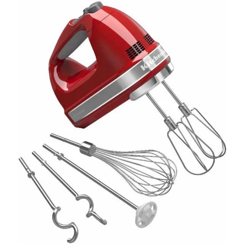 KitchenAid - 9-Speed Empire Red Hand Mixer - KHM926ER