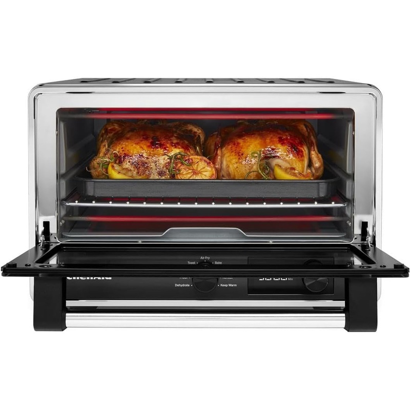 KitchenAid - Black Matte Digital Air Fry Countertop Oven - KCO124BM