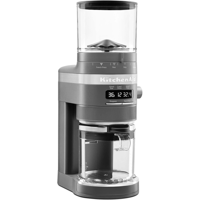 KitchenAid - Charcoal Grey Burr Coffee Grinder Matte - KCG8433DG