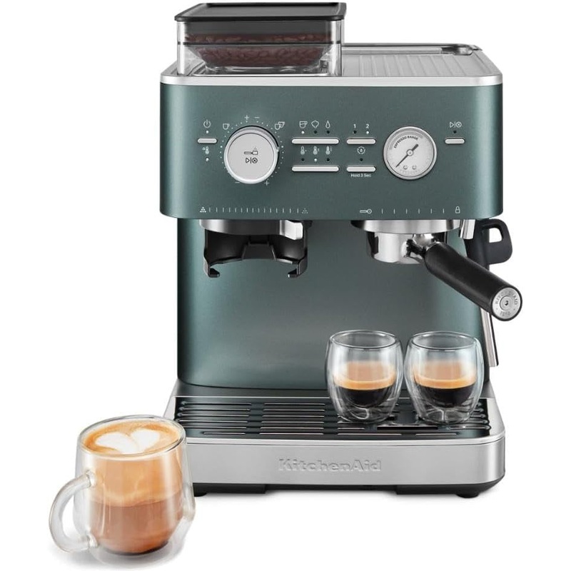 KitchenAid - Juniper Semi-Automatic Espresso Machine with Burr Grinder - KES6551JP