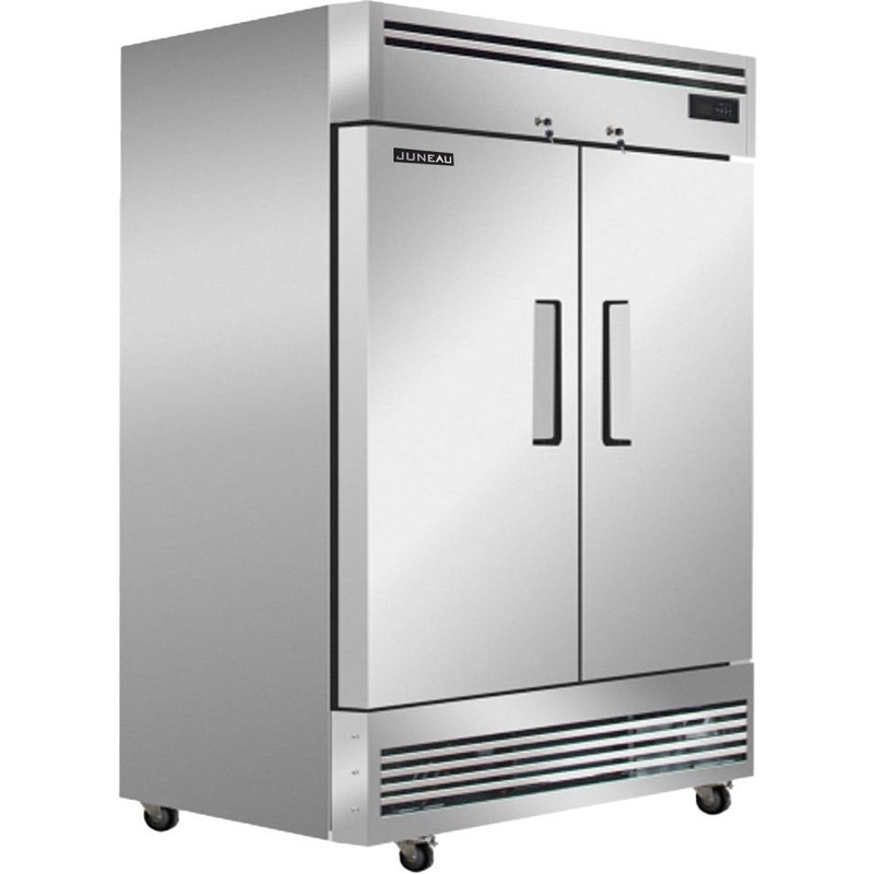 Juneau - 54 Reach-in Freezer 2-Door Stainless Steel 39 Cu. Ft. Capacity - 58003