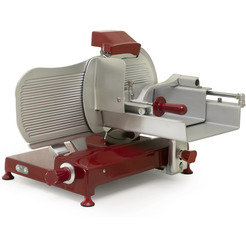 Omas - S-Series 15 Red Horizontal Gear-Driven Meat Slicer - 49532