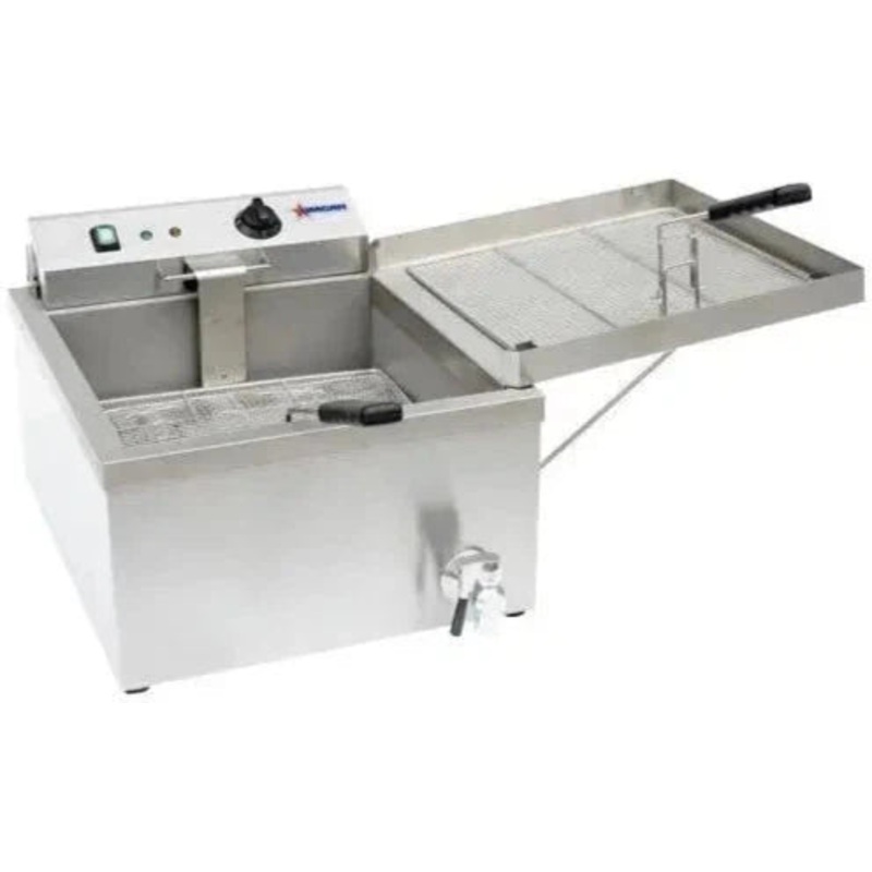 Omcan - 1.7 Kw Counter Top Electric Fryer For Donut And Funnel Cake - 44522