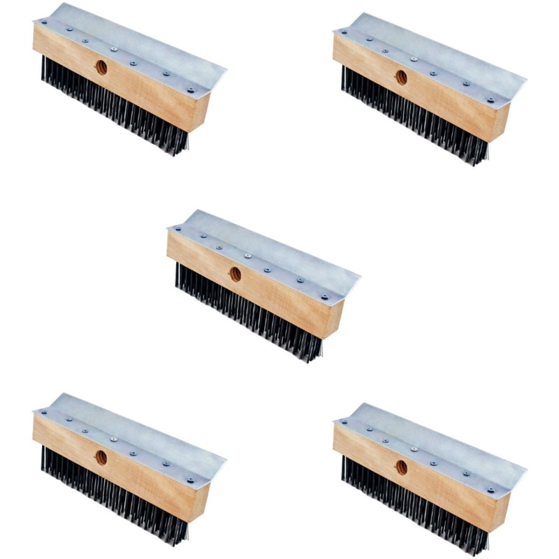 Omcan - 10" Pizza Oven Brush, Pack of 5 - 80944