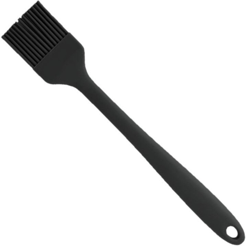 Omcan - 10 x 1.75 Black BPA Free Silicone Pastry Basting Brush, Pack of 35 - 81144