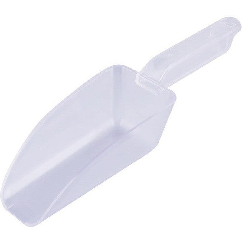 Omcan - 12 Oz Clear Plastic Utility Scoop, Pack of 40 - 81024