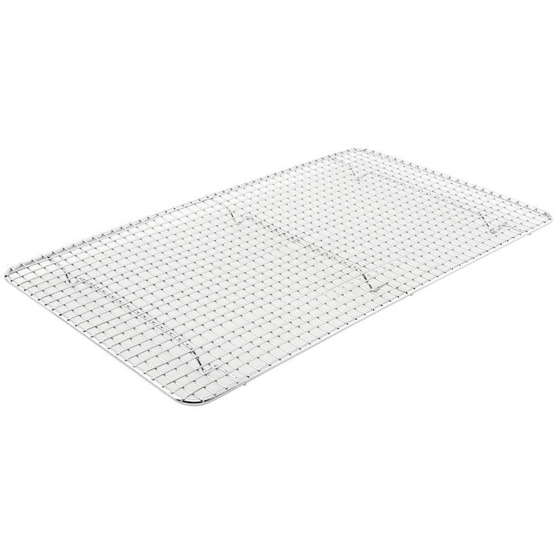 Omcan - 12" x 26.5" Half-Size Chrome Plated Wire Sheet Pan Grate, Pack of 20 - 46464