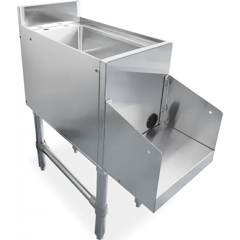 Omcan - 12" x 29" x 33" Blender Station with 3" Backsplash and Faucet - 47521