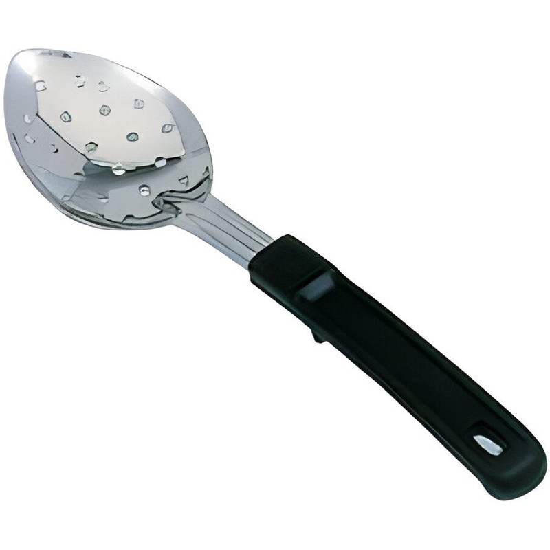 Omcan - 13" Stainless Steel Perforated Basting Spoon with Stop-Hook Handle, Pack of 50 - 80731