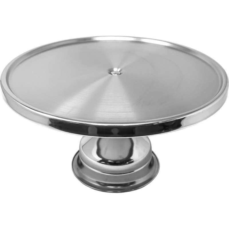 Omcan - 13" Stainless Steel Stand for Pizza and Cakes, Pack of 10 - 80804