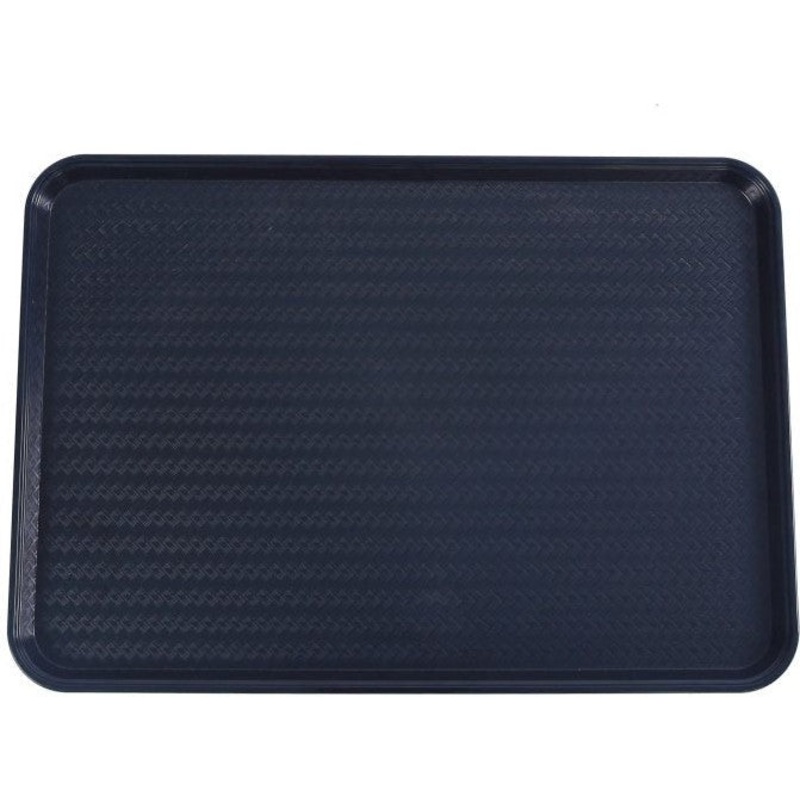 Omcan  - 18 x 30 Black ABS Plastic Food and Produce Display or Merchandising Tray, Pack of 5 - 81103