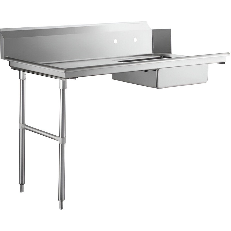 Omcan - 72 Left Side Soiled Dish Table with Sink - 47748