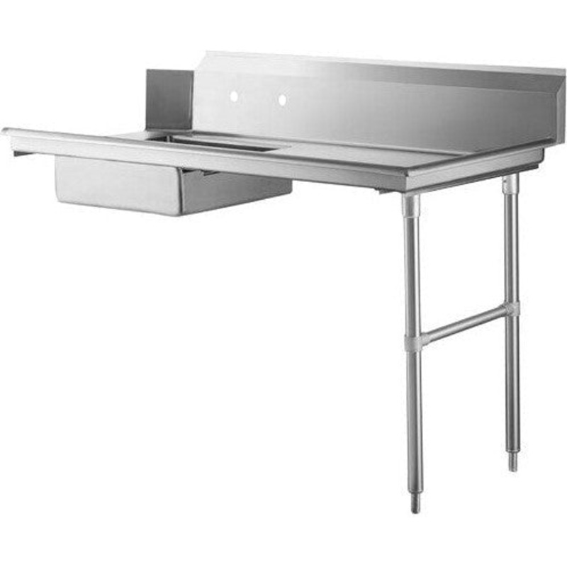 Omcan - 72 Right Side Soiled Dish Table with Sink - 47747