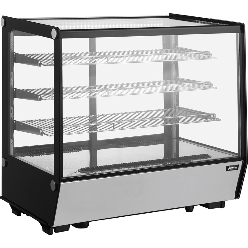 Omcan - 35 Countertop Square Glass Refrigerated Display with 186 Liters Capacity - RS-CN-0186S-5