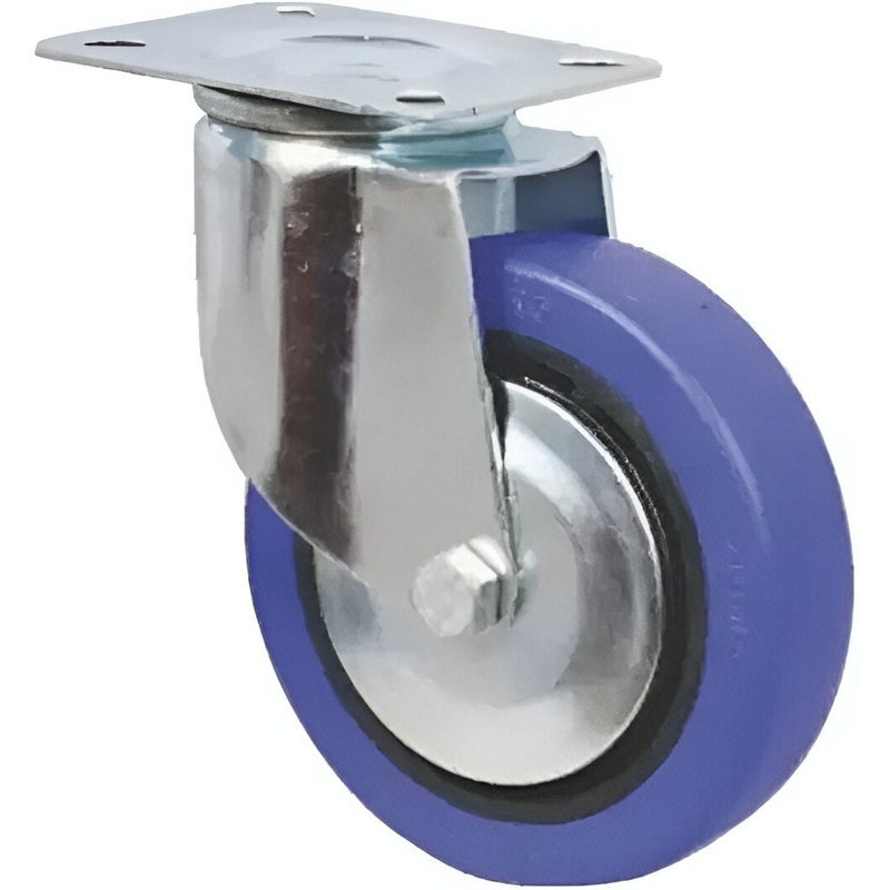 Omcan - 6" Blue Swivel Caster For 24035, Pack of 6 - 68153