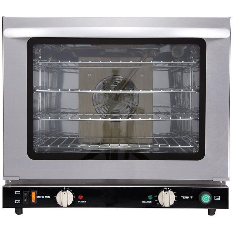 Omcan - 66 L Half Size Countertop Convection Oven With Grill Function And Humidity Control - 44519