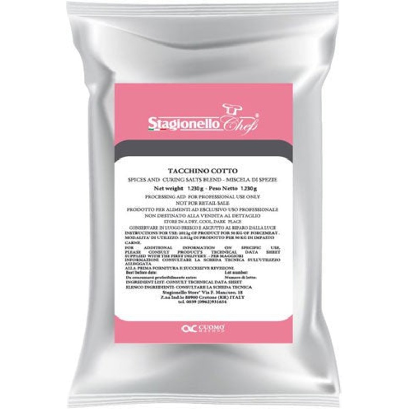 Stagionello - 1.23 Kg/Bag Curing Salts and Spice Blends for Cooked Turkey - 47006