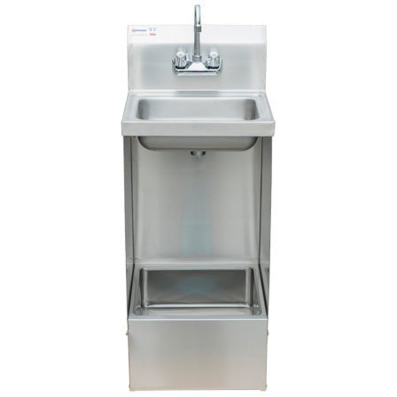 Omcan - 17 Hand Sink and Floor Mop Sink Combination - 47246