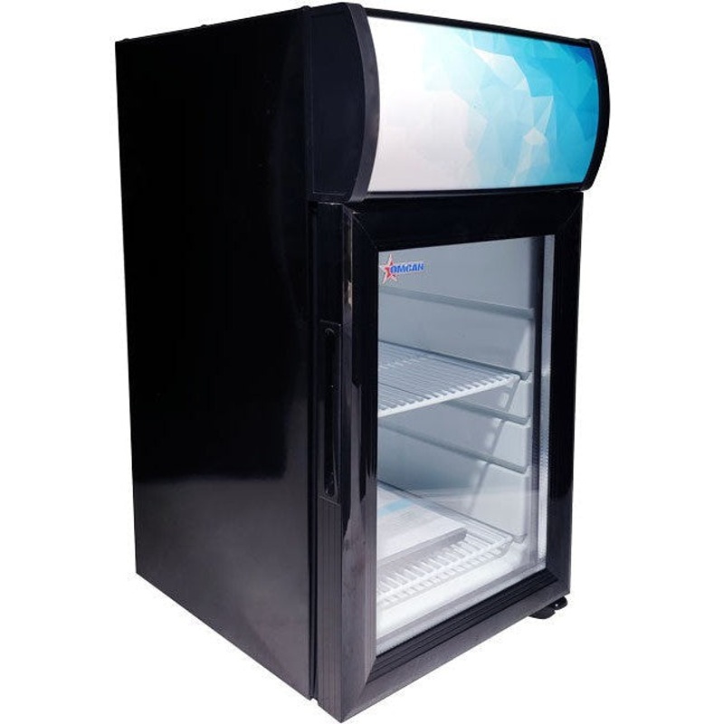 Omcan - 21 L Black Countertop Display Refrigerator - 44575