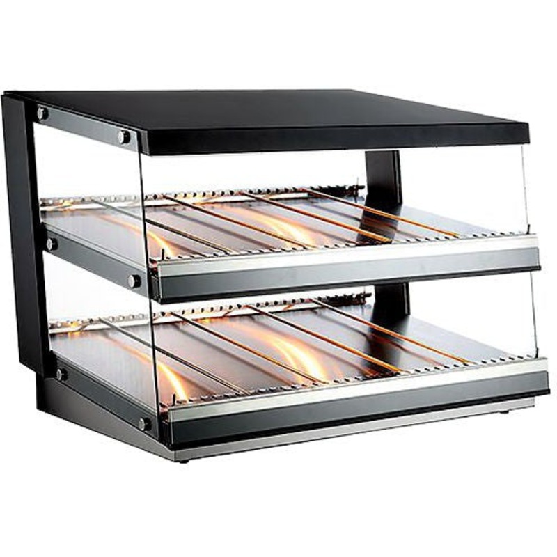 Omcan - 43.5 Heated Pass-Through Station with 4.27 Cu.Ft. Display Warmer - 47512