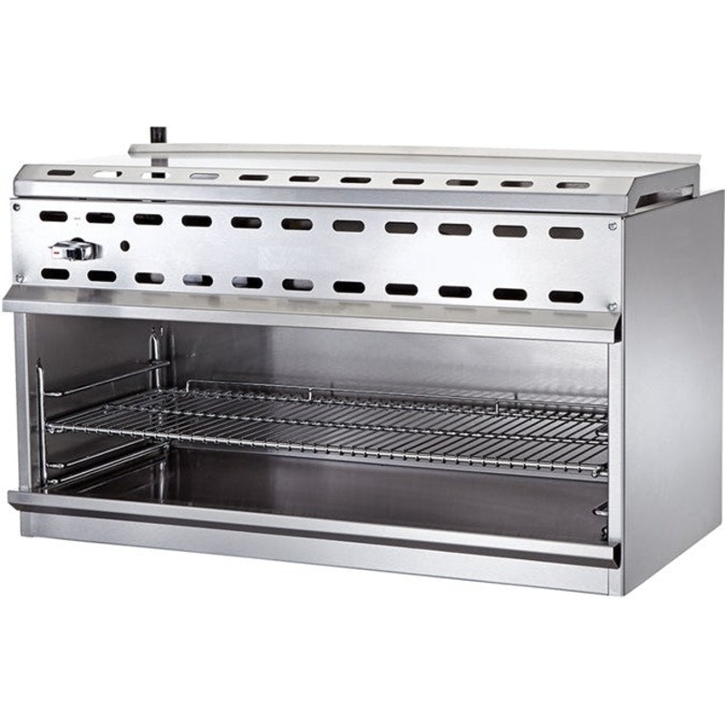 Omcan - 48" Stainless Steel Natural Gas Infrared Cheese Melter - 46032