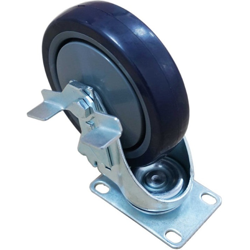 Omcan - 5" Caster with Brake For Worktables With Cabinet, Sliding Door and Drawers, Pack of 8 - 46585
