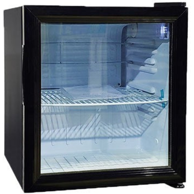 Omcan - 52 L Black Countertop Display Refrigerator - 44496