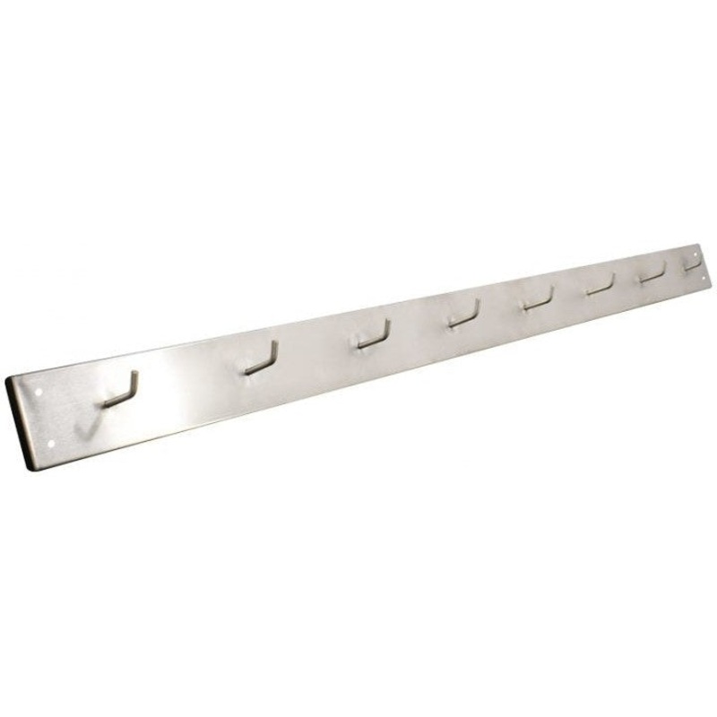 Omcan - 8 Hooks Wall Mounted Stainless Steel Hook Rack, Pack of 3 - 44541