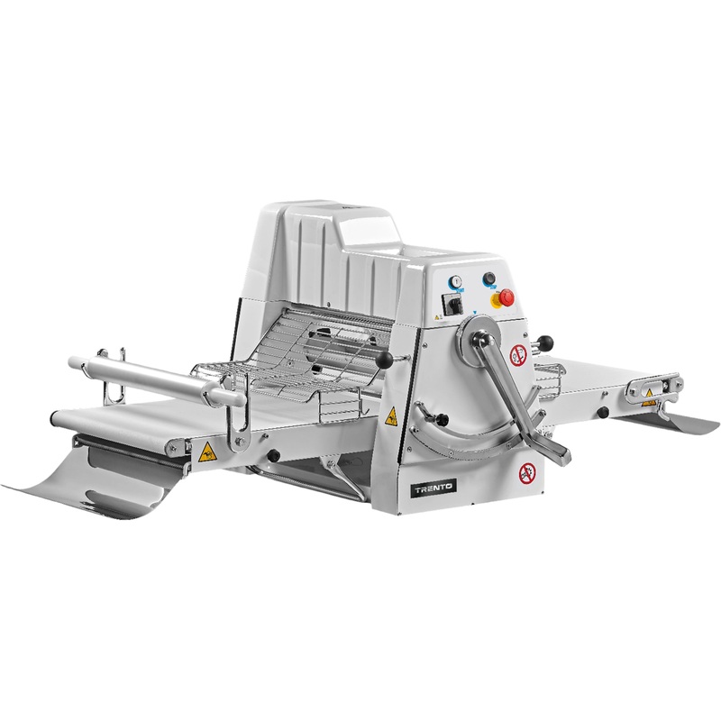 Trento - 11 Lb Stainless Steel Dough Sheeter Countertop Model with 28 Table - 49115