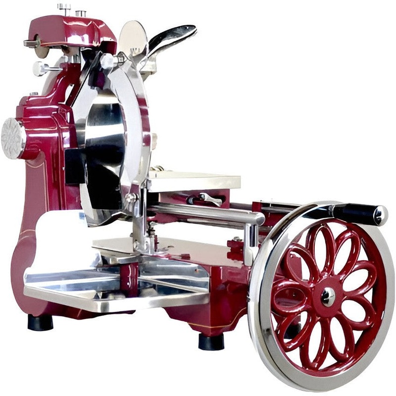Trento - 12 Red Blade Volano Manual Luxury Slicer With Daisy Flower Flywheel - 44375