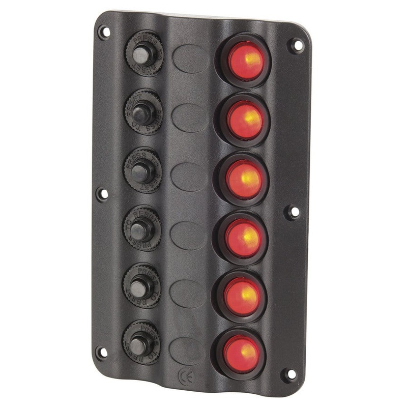 Marine Switch Panel with Circuit Breakers